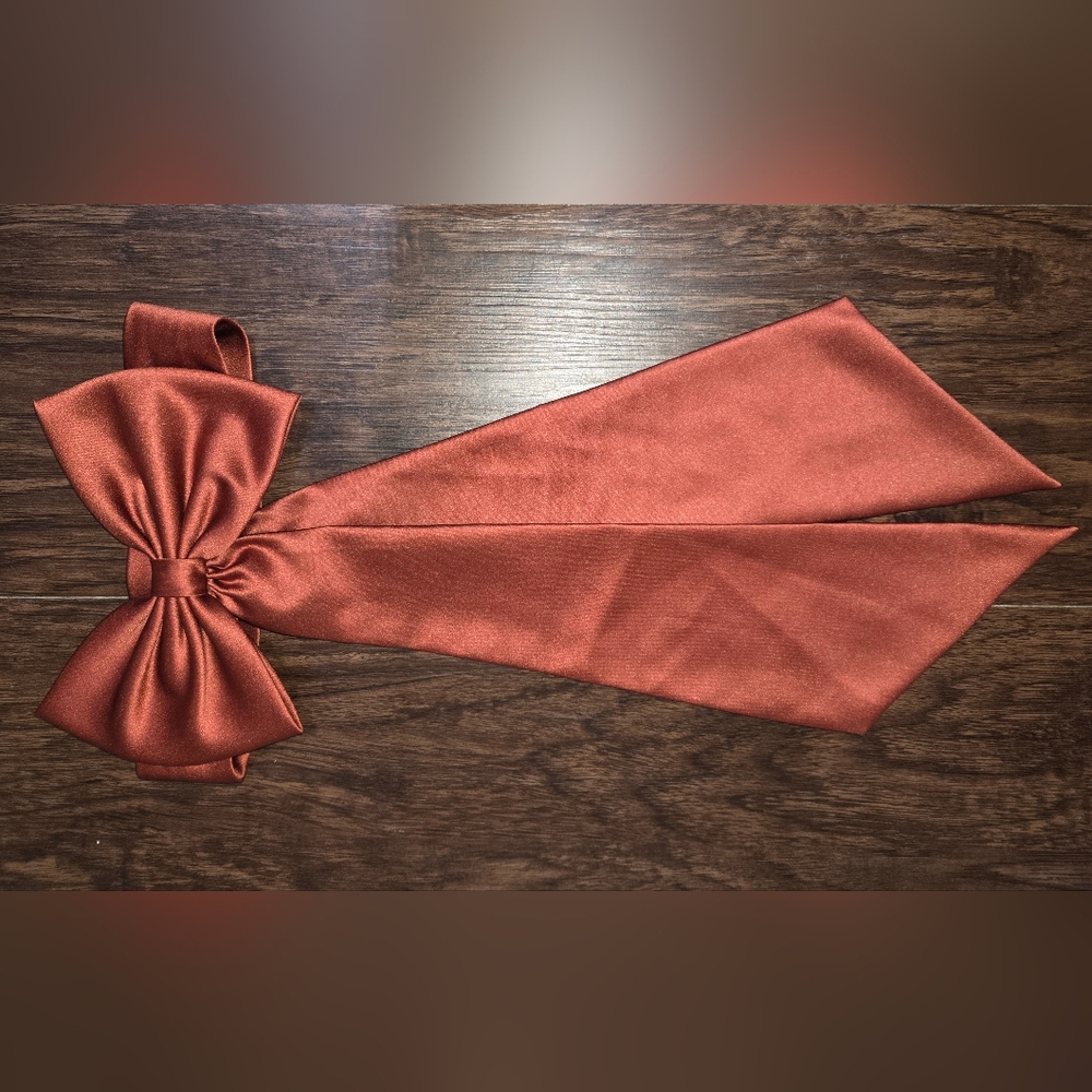 Satin bow Belt Cinnamon GIRLS - Picture 1 of 3